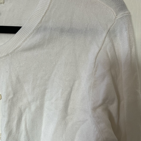 H&M Classic White Cardigan Sweater - Picture 4 of 4